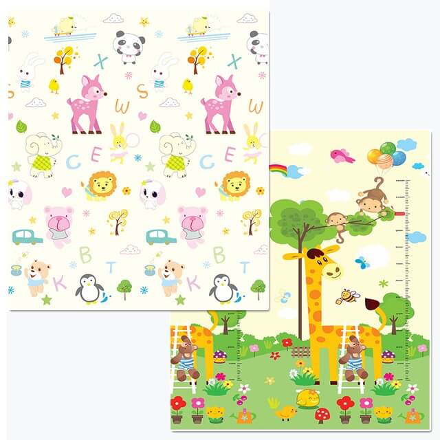 Grand tapis de jeu bébé en forme Animaux-Girafe
