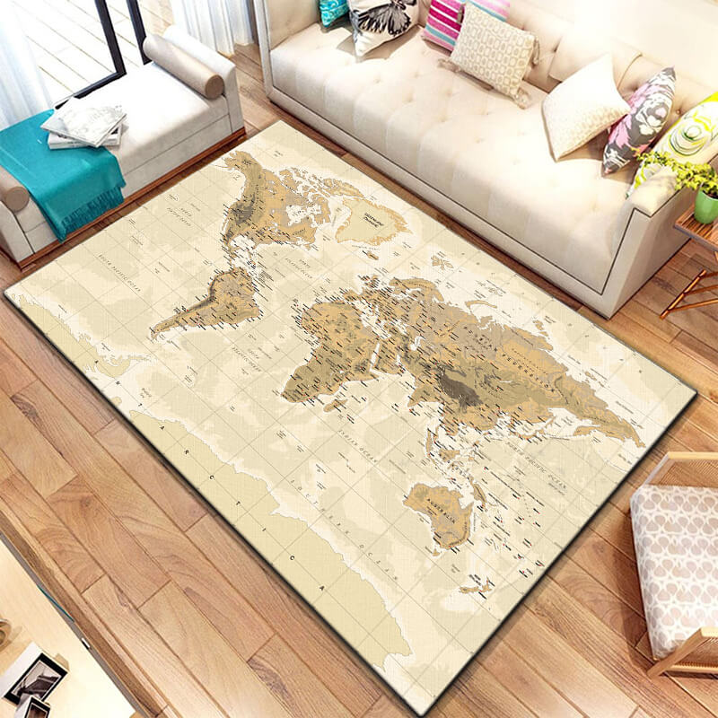 tapis carte du monde historique