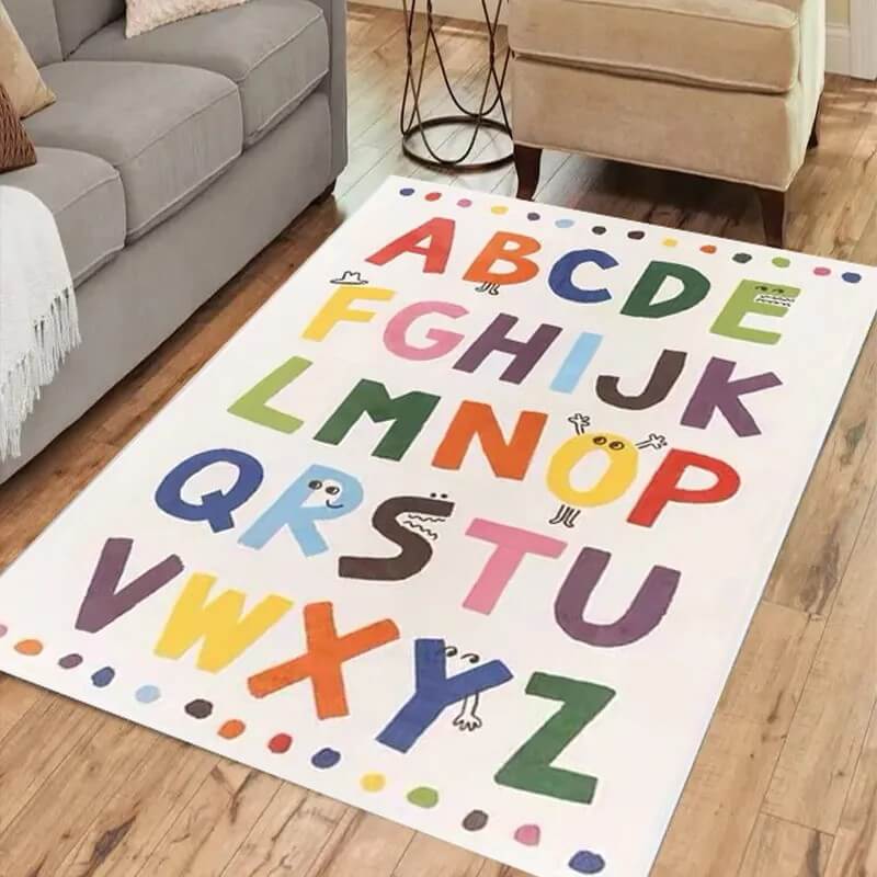 Tapis de lettre d'alphabet coloré