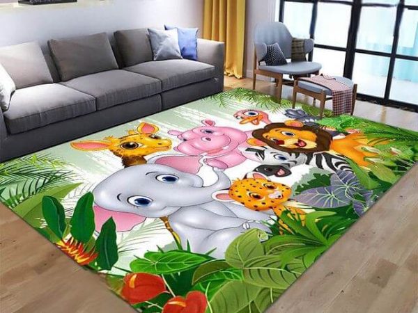 Joli tapis animaux de la forêt