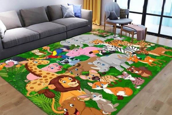 Tapis animaux de la forêt