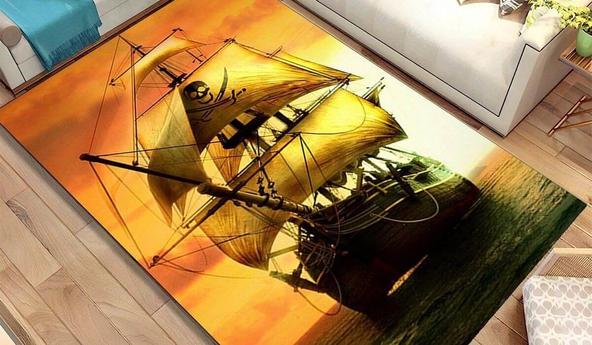 Tapis bâteau de pirate chambre d'enfant