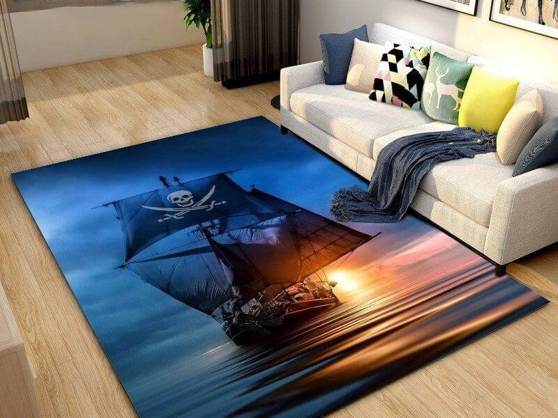 Tapis bâteau pirates chambre d'enfants