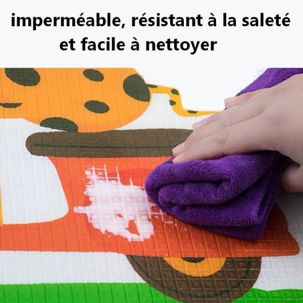 Tapis de jeux pour bébé en mousse imperméable et facile à nettoyer