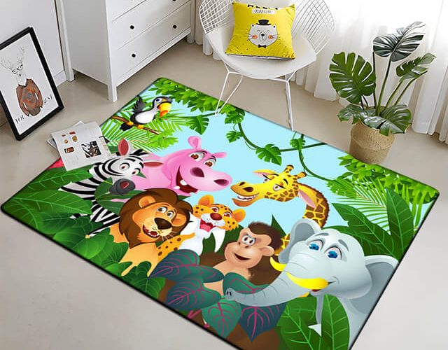 Tapis pour enfant jungle