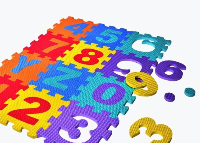 Tapis puzzle en mousse de 36 pieces lettres chiffres